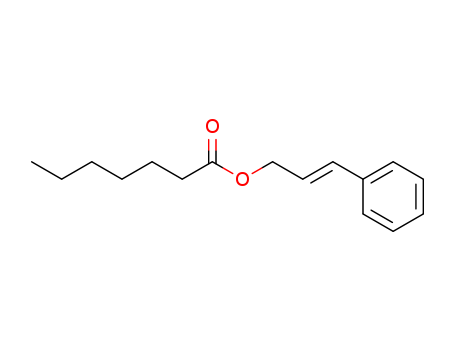 Heptanoic acid,3-phenyl-2-propen-1-yl ester