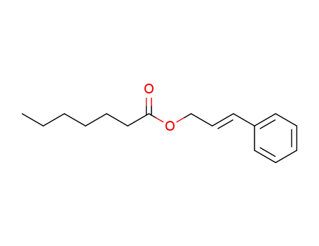 Molecular Structure of 71607-52-8 (3-phenylallyl heptanoate)