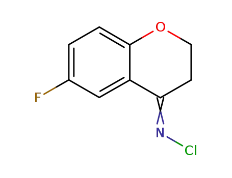Molecular Structure of 90477-45-5 (4H-1-Benzopyran-4-imine, N-chloro-6-fluoro-2,3-dihydro-)