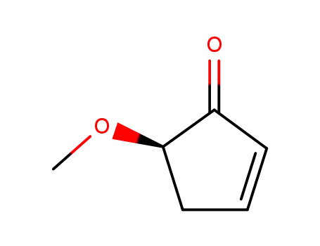 Molecular Structure of 118621-16-2 (2-Cyclopenten-1-one, 5-methoxy-, (R)-)