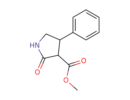 Molecular Structure of 55790-17-5 (Methyl 2-oxo-4-phenylpyrrolidine-3-carboxylate)