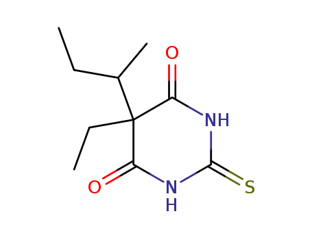 Molecular Structure of 2095-57-0 (INACTIN (THIOBUTABARBITAL SODIUM SALT))