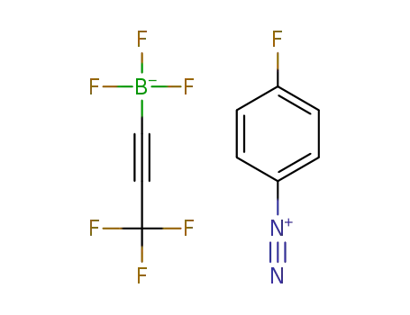 Molecular Structure of 1516885-17-8 (C<sub>6</sub>H<sub>4</sub>FN<sub>2</sub><sup>(1+)</sup>*C<sub>3</sub>BF<sub>6</sub><sup>(1-)</sup>)