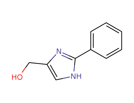 Molecular Structure of 43002-54-6 (4-(Hydroxymethyl)-2-phenyl-1H-imidazole)