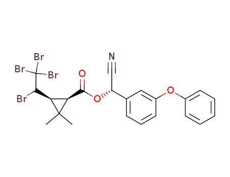 Cyclopropanecarboxylicacid, 2,2-dimethyl-3-(1,2,2,2-tetrabromoethyl)-, cyano(3-phenoxyphenyl)methylester