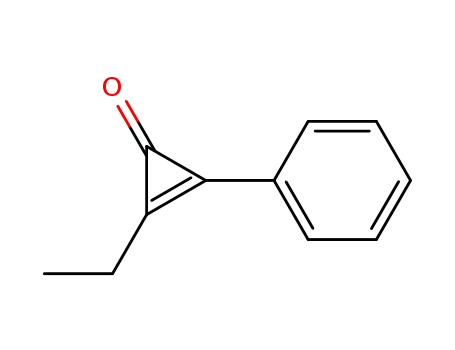 Molecular Structure of 5909-87-5 (2-Cyclopropen-1-one, 2-ethyl-3-phenyl-)