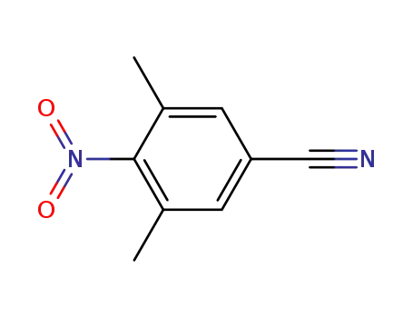 Molecular Structure of 101552-39-0 (3,5-DiMethyl-4-nitrobenzonitrile)