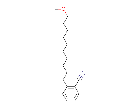 Molecular Structure of 1104380-70-2 (2-(10-methoxydecyl)-1-cyanobenzene)