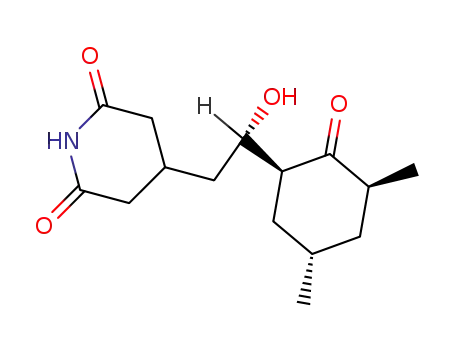 Molecular Structure of 94799-82-3 (4-[(S)-2-[(1R,3R,5S)-3,5-Dimethyl-2-oxocyclohexyl]-2-hydroxyethyl]-2,6-piperidinedione)