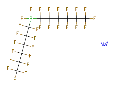 Molecular Structure of 1516885-26-9 (C<sub>12</sub>BF<sub>28</sub><sup>(1-)</sup>*Na<sup>(1+)</sup>)