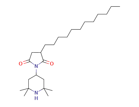 Molecular Structure of 79720-19-7 (3-Dodecyl-1-(2,2,6,6-tetramethyl-4-piperidyl)pyrrolidine-2,5-dione)