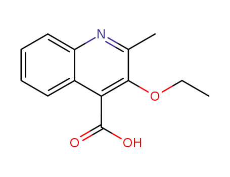 Molecular Structure of 811432-11-8 (3-ethoxy-2-methyl-quinoline-4-carboxylic acid)
