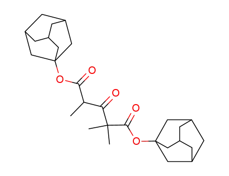 Molecular Structure of 337967-18-7 (diadamantyl 1,1,3-trimethyl-1,3-acetonedicarboxylate)