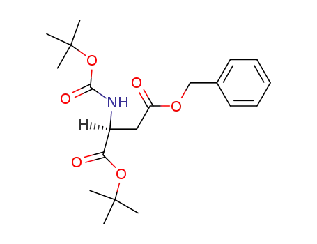 Molecular Structure of 80963-08-2 (L-Aspartic acid, N-[(1,1-dimethylethoxy)carbonyl]-, 1-(1,1-dimethylethyl)
4-(phenylmethyl) ester)