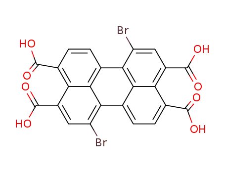 Molecular Structure of 107905-43-1 (1,7-dibromoperylene-3,4,9,10-tetracarboxylic acid)