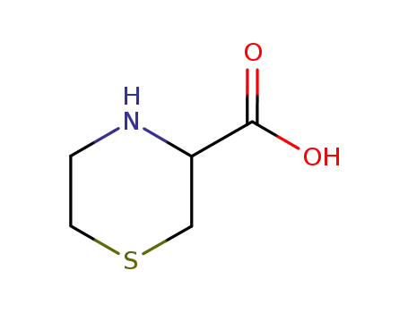 Molecular Structure of 20960-92-3 (Thiomorpholine-3-carboxylic acid)