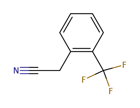 Molecular Structure of 3038-47-9 (2-(TRIFLUOROMETHYL)PHENYLACETONITRILE)