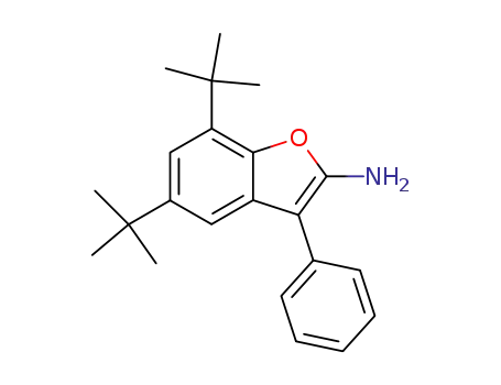 Molecular Structure of 387365-63-1 (2-Benzofuranamine, 5,7-bis(1,1-dimethylethyl)-3-phenyl-)