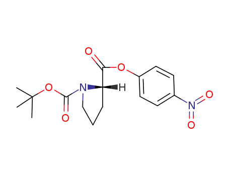 Molecular Structure of 28310-65-8 (BOC-PRO-ONP)