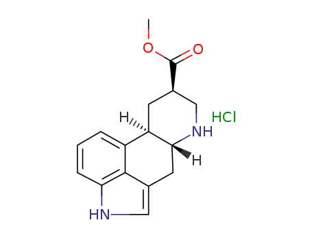 Molecular Structure of 1075250-77-9 (methyl ergoline-8β-carboxylate hydrochloride)