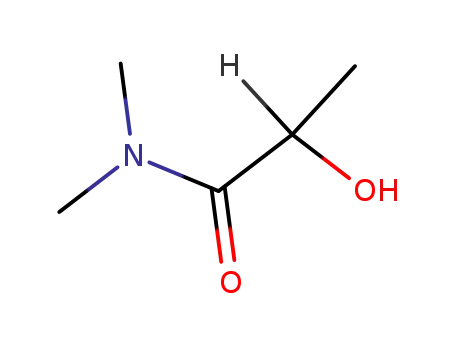 Molecular Structure of 35123-06-9 (Propanamide, 2-hydroxy-N,N-dimethyl- (9CI))