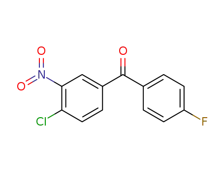 Molecular Structure of 31431-16-0 (3-NITRO-4-CHLORO-4'-FLUOROBENZOPHENONE)