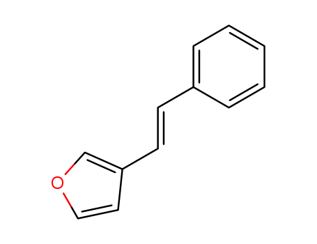 Molecular Structure of 114078-26-1 (Furan, 3-[(1E)-2-phenylethenyl]-)