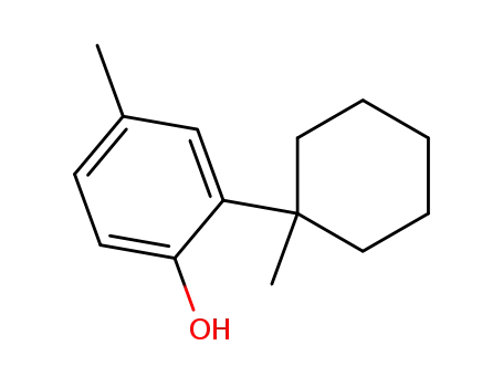 Molecular Structure of 16152-65-1 (2-(1-methylcyclohexyl)-p-cresol)