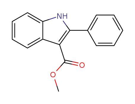 Molecular Structure of 36779-17-6 (methyl 2-phenyl-1H-indole-3-carboxylate)