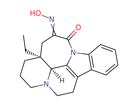 Molecular Structure of 35226-42-7 (15a-homo-eburnamenine-14,15-dione 15-oxime)