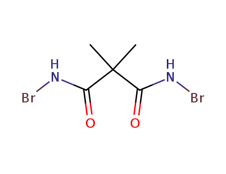Molecular Structure of 861329-91-1 (dimethyl-malonic acid bis-bromoamide)