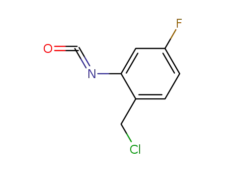 Molecular Structure of 67098-97-9 (1-(chloromethyl)-4-fluoro-2-isocyanatobenzene)