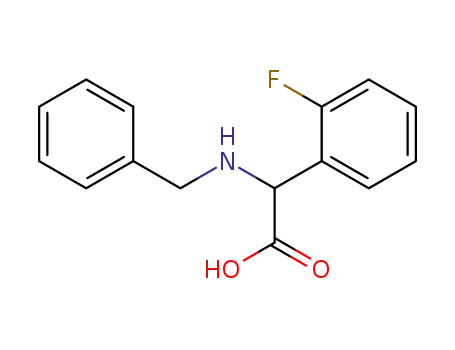 Molecular Structure of 271583-21-2 (N-BENZYL-2-FLUOROPHENYLGLYCINE)