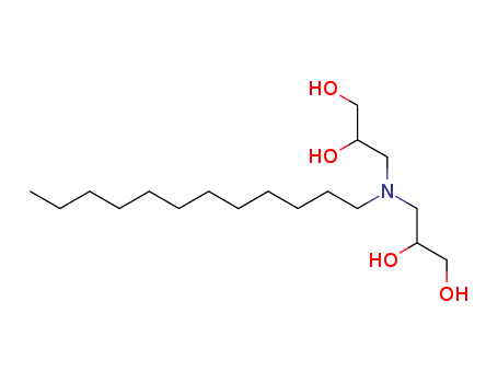817-01-6,3,3'-(dodecylimino)bispropane-1,2-diol,1,2-Propanediol,3,3'-(dodecylimino)di- (6CI,7CI,8CI);N,N-Bis(2,3-dihydroxypropyl)-N-dodecylamine; N,N-Bis(2,3-dihydroxypropyl)laurylamine