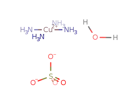 Molecular Structure of 10380-29-7 (TETRAAMMINECOPPER (II) SULFATE HYDRATE)