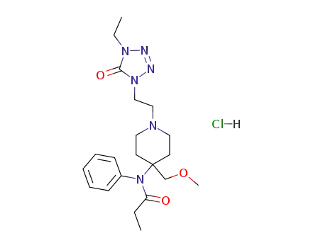 Molecular Structure of 69049-06-5 (Alfentanil hydrochloride)