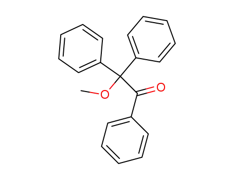 Molecular Structure of 5457-37-4 (2-methoxy-1,2,2-triphenyl-ethanone)