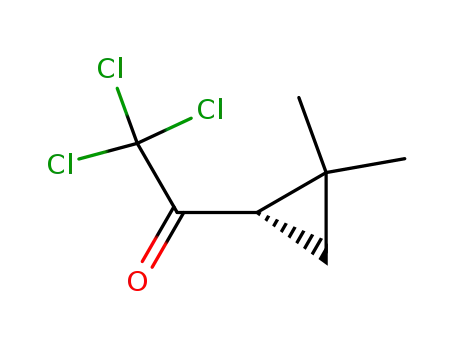 Molecular Structure of 220263-88-7 (2,2,2-Trichloro-1-((S)-2,2-dimethyl-cyclopropyl)-ethanone)
