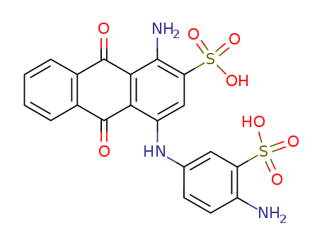 2-Anthracenesulfonicacid, 1-amino-4-[(4-amino-3-sulfophenyl)amino]-9,10-dihydro-9,10-dioxo-