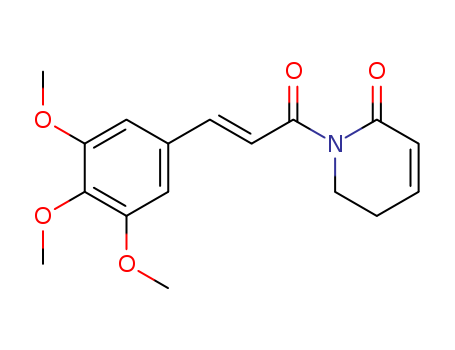 2(1H)-Pyridinone,5,6-dihydro-1-[(2E)-1-oxo- 3-(3,4,5-trimethoxyphenyl)-2-propenyl]- 