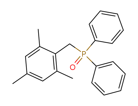 Molecular Structure of 149731-53-3 (diphenyl(2,4,6-trimethylbenzyl)phosphine oxide)