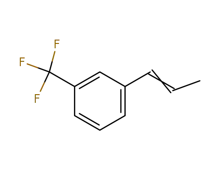 Molecular Structure of 2924-25-6 (1-(1-propenyl)-3-(trifluoromethyl)benzene)