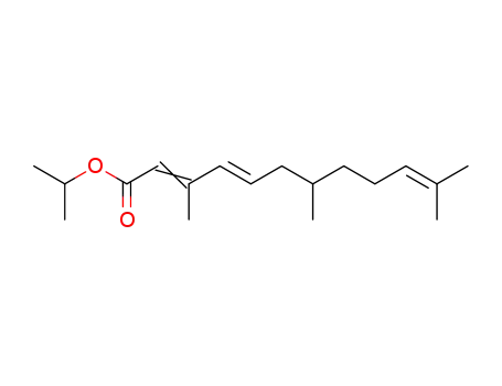 2,4,10-Dodecatrienoic acid, 3,7,11-trimethyl-, 1-methylethyl ester,
(E,E)-