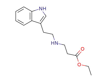 Molecular Structure of 14487-98-0 (3-<<2-(1H-indol-3-yl)ethyl>amino>propanoic acid ethyl ester)