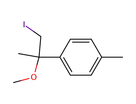 Benzene, 1-(2-iodo-1-methoxy-1-methylethyl)-4-methyl-