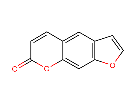 66-97-7,Psoralen,Furocoumarin(6CI);2-Propenoic acid, 3-(6-hydroxy-5-benzofuranyl)-, d-lactone;6,7-Furanocoumarin;Ficusin;Furo[2',3':7,6]coumarin;Furo[4',5':6,7]coumarin;NSC 404562;Psoralen;Psoralene;