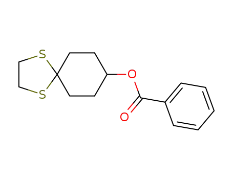 Molecular Structure of 54531-77-0 (1,4-Dithiaspiro[4.5]decan-8-ol, benzoate)