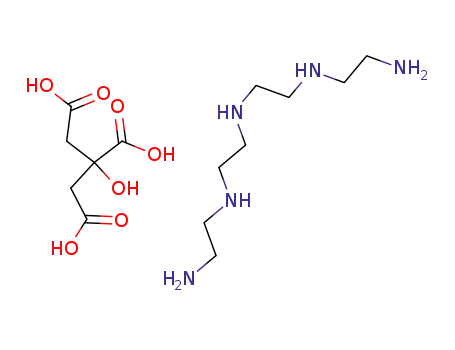 Molecular Structure of 84145-09-5 (N-(2-aminoethyl)-N'-[2-[(2-aminoethyl)amino]ethyl]ethylenediamine 2-hydroxypropane-1,2,3-tricarboxylate)
