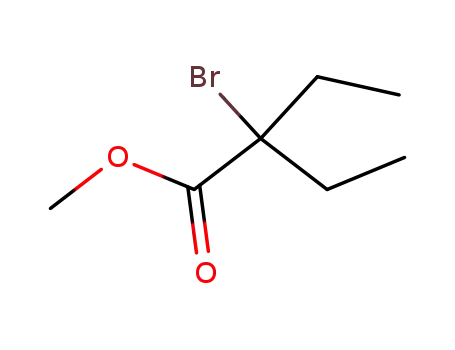 Molecular Structure of 2399-18-0 (methyl 2-bromo-2-ethylbutyrate)