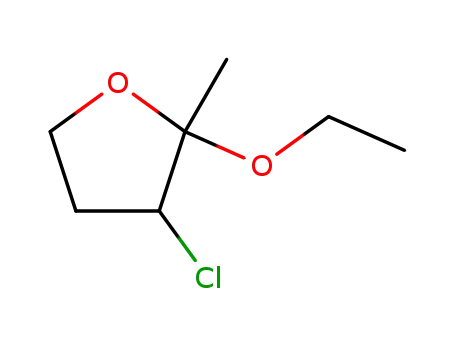 Molecular Structure of 663179-26-8 (2-ethoxy-3-chloro-2-methyl-tetrahydro-furan)